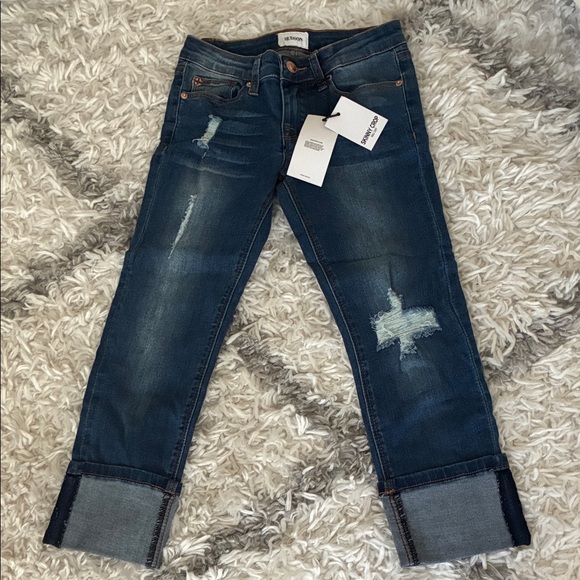 Hudson Jeans Dark Blue Distressed Kids Jeans - Picture 1 of 6